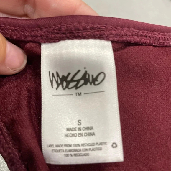 Mossimo Burgandy Swim Top Size Small - Picture 4 of 5